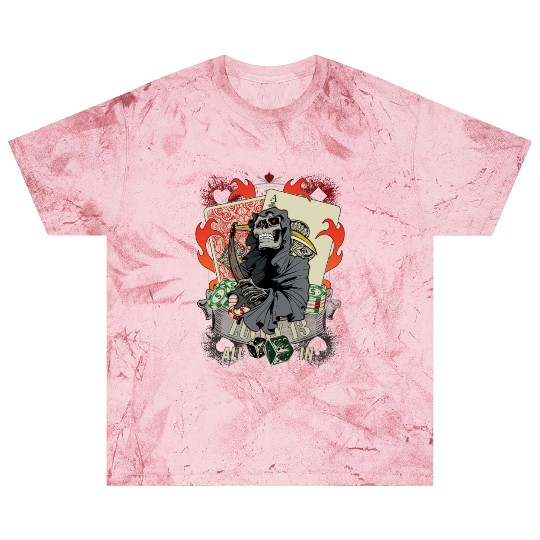 All in Poker Lucky 13 Skull gift Blast T Shirts