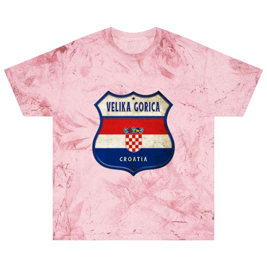 Velika Gorica Croatia flag coat of arms design Blast T Shirts