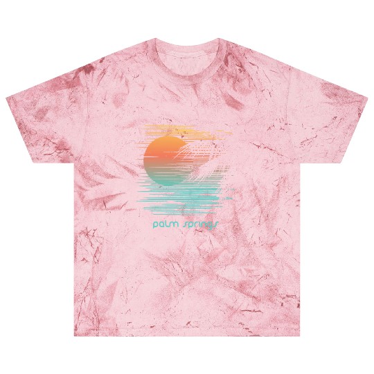 Artistic Palm Springs California Palm Tree Blast T Shirts