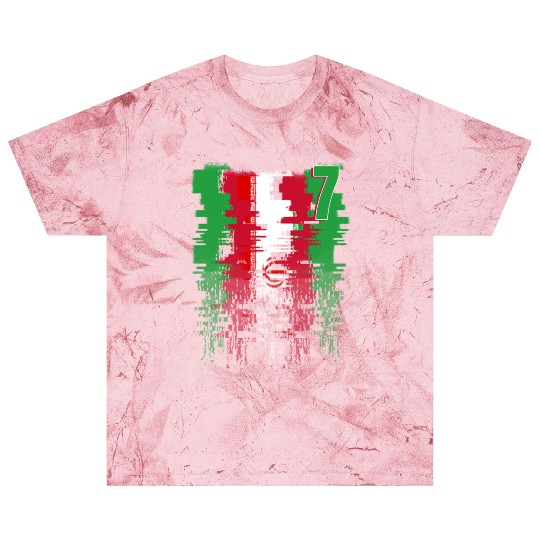 Iran Soccer team Jerseys Iran team 2022 number 7 Blast T Shirts