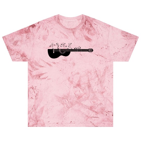 Guitar Player Funny Guitarist Dancing Sticky Figur Blast T Shirts