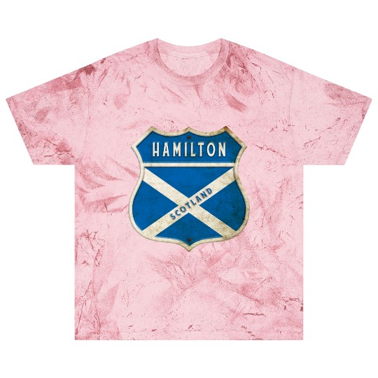 Hamilton Scotland coat of arms flag design Blast T Shirts