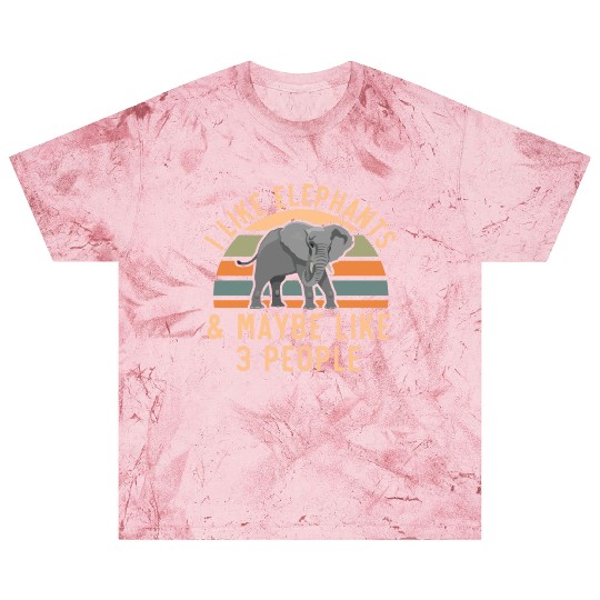 I Like Elephants And Maybe Like 3 People Zookeeper Blast T Shirts