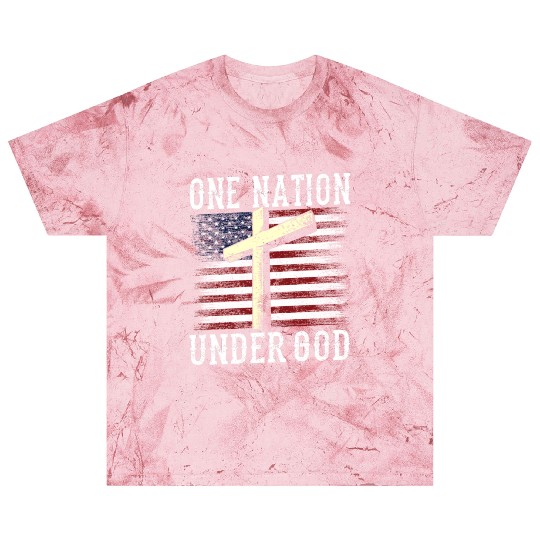 One Nation Under God America US USA American Blast T Shirts