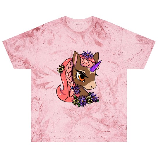 Cute Unicorn Motif Children Girl Blast T Shirts