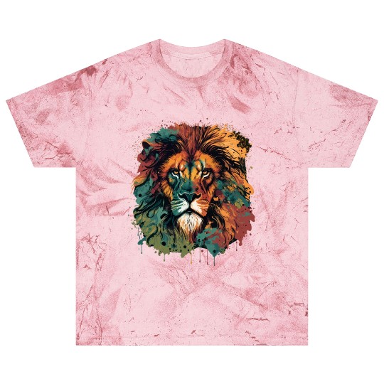 Face of Lion Design Blast T Shirts