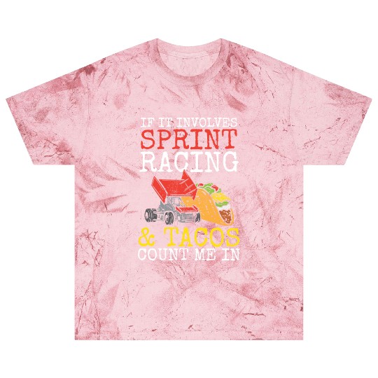 Tacos & Sprint Car Racing Racer Taco Mexican Food Blast T Shirts
