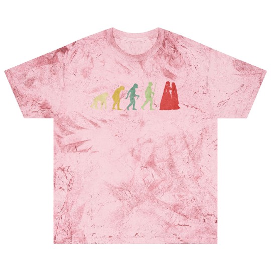 Lesbian Couple Romantic Wedding Wife Evolution Blast T Shirts