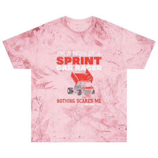 Mom Of A Sprint Car Racer Race Day Driver Mother Blast T Shirts
