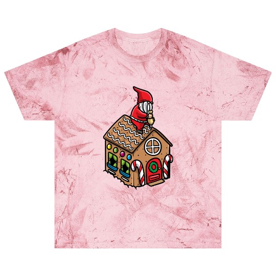 Christmas Gnome Gingerbread House Candy Cane Blast T Shirts