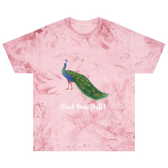 Peacock Strut Your Stuff Sassy Colorful Multicolor Blast T Shirts