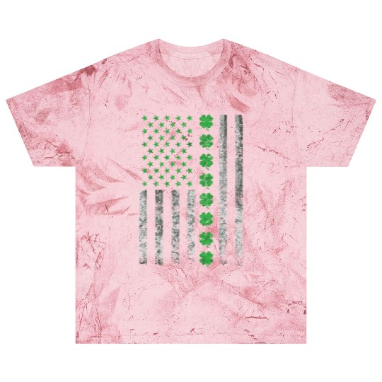 St Patricks Day United States Flag Irish Blast T Shirts