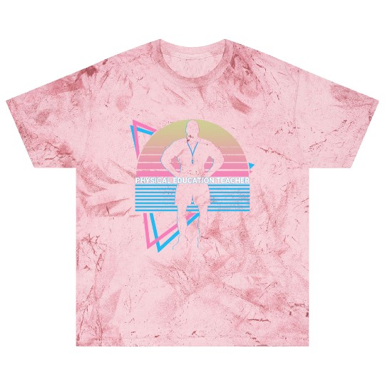 Physical Education Teacher PE Teacher Retro Blast T Shirts