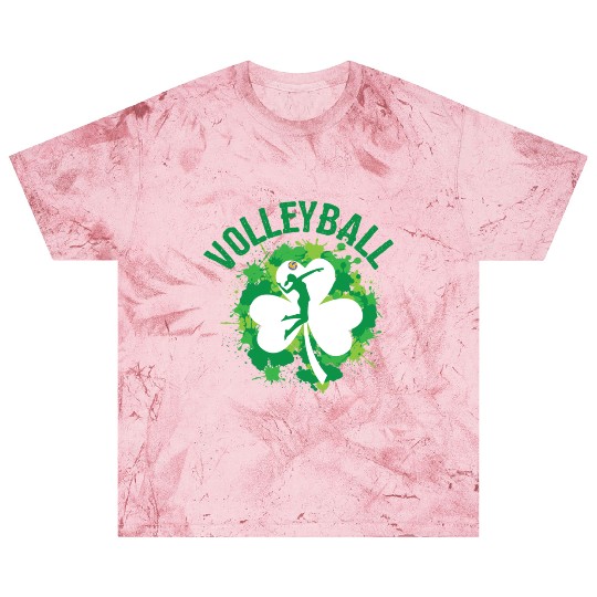 Volleyball Shamrock Irish Sports St Pattys Day Blast T Shirts