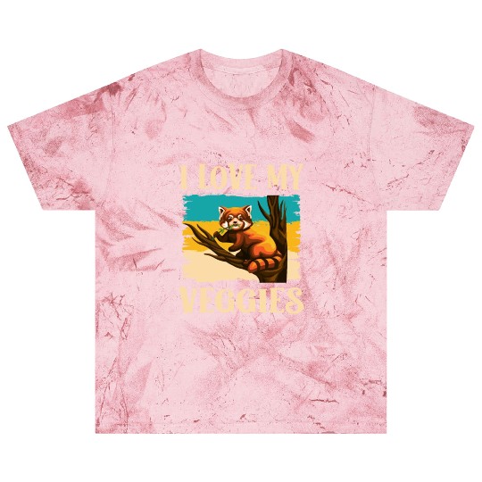 I Love My Veggies Red Panda Zookeeper Wildlife Blast T Shirts