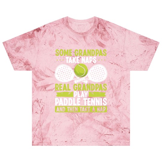 Paddle Tennis Player Match Granddad Grandpa Blast T Shirts