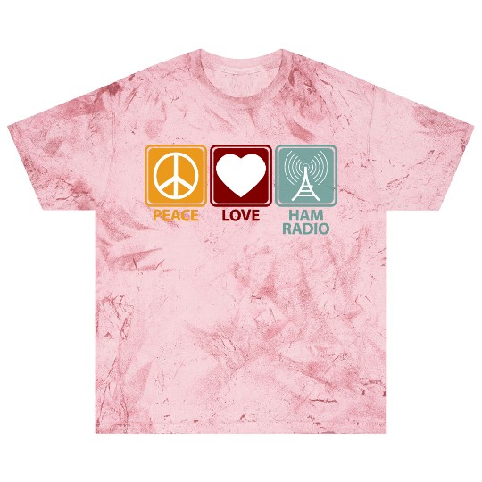 Ham Radio Girl Peace Love Blast T Shirts