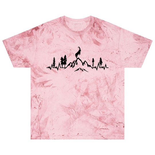 Mountain and Ibex pulse heart beat, mountain goat Blast T Shirts