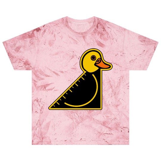 Funny Yellow Set Square Duck Blast T Shirts
