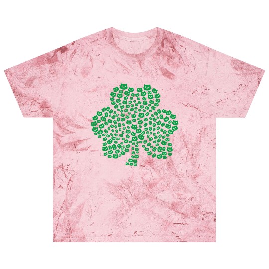 Womens cats Icon white Shamrock St. Patrick's Day Blast T Shirts