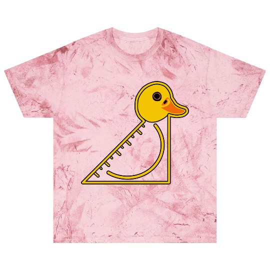 Funny Yellow Set Square Duck Blast T Shirts