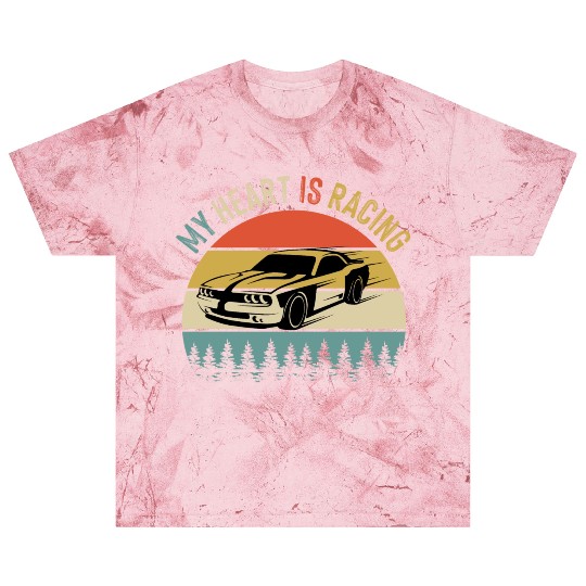 Fathers Day Retro Vintage Speedway Car Racing Blast T Shirts