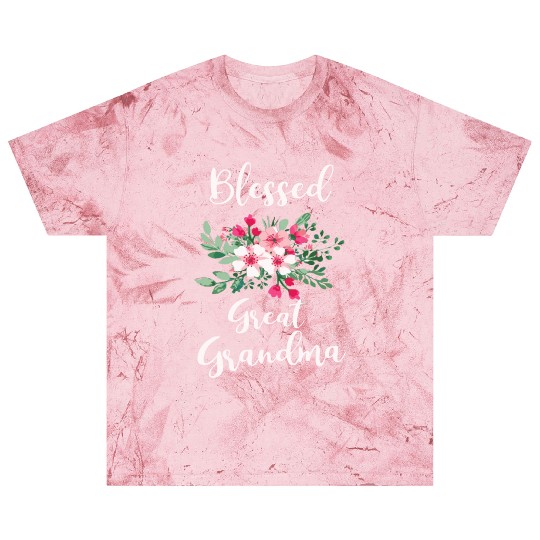 Blessed Great Grandma Flower Bouquet For Grandma Blast T Shirts