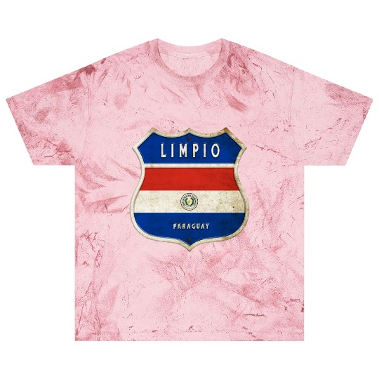 Limpio Paraguay coat of arms flag design Blast T Shirts