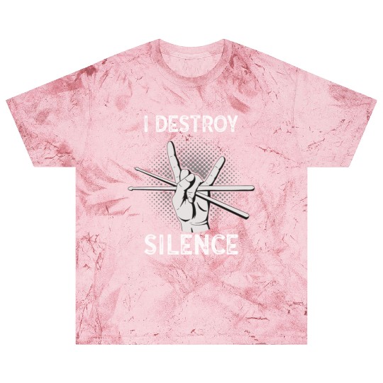 I Destroy Silence Drummer Band Music Beat Drum Blast T Shirts