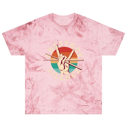 I Destroy Silence Drummer Band Music Beat Drum Blast T Shirts