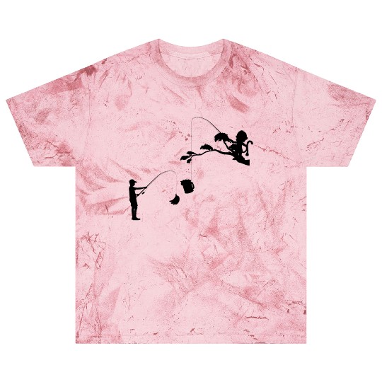 Orangutan Monkey Lover - Funny Monkey Fishing Bana Blast T Shirts