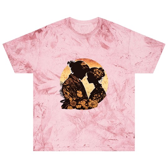 Romantic Embrace, Ukiyo-E Valentine's Day Design, Blast T Shirts