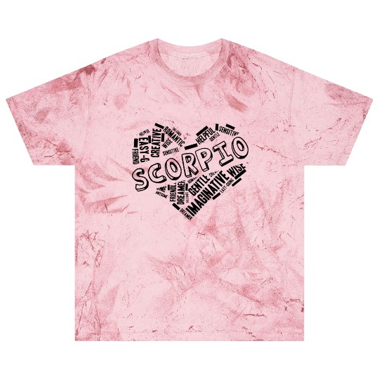 Scorpio Heart Word Cloud Doodle Astrology Zodiac S Blast T Shirts
