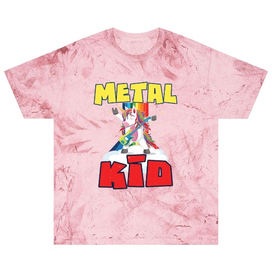 Rock Sign Guitar Unicorn Rainbow Metal Kid Music Blast T Shirts