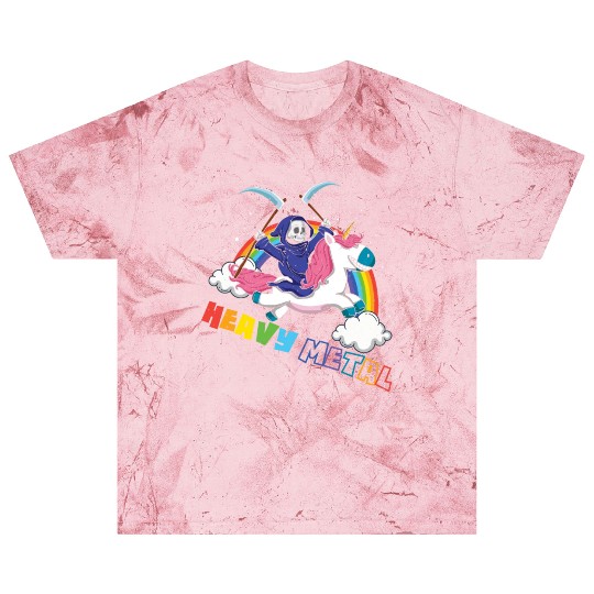 Metal Heavy Unicorn Skeleton Rocker Rock Heavy Blast T Shirts