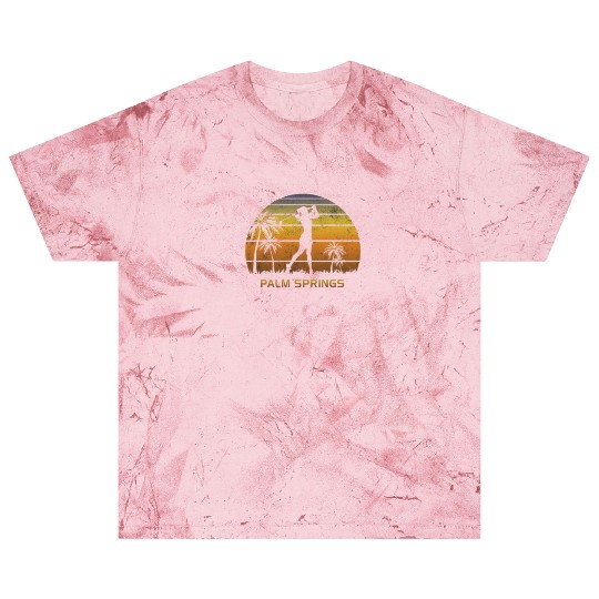 Retro Palm Springs Women's Golf Golfing Fan Blast T Shirts