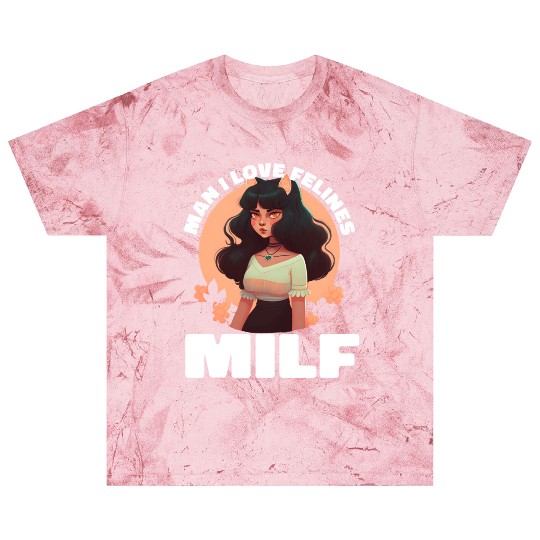MILF Man I love Felines Funny Cat Cute Anime Girl Blast T Shirts