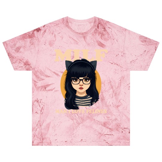 MILF Man I love Felines Funny Cat Cute Anime Girl Blast T Shirts