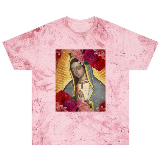 Our Lady of Guadalupe Rose Mexican Catholic Juan D Blast T Shirts