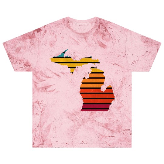 Michigan sticker retro Blast T Shirts