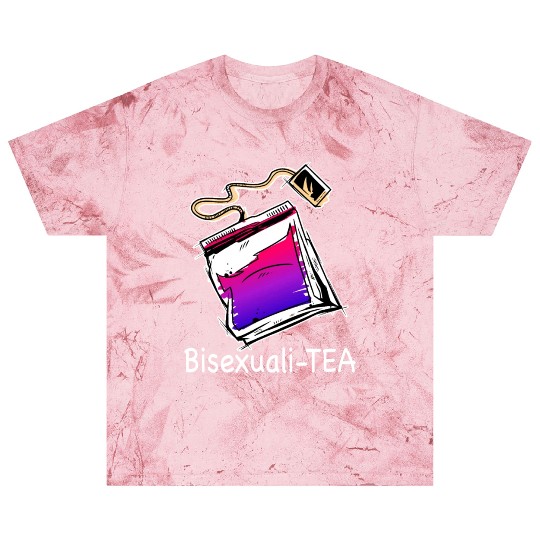 Bisexualitea Funny Bisexual Tea Bag Bi Pride Color Blast T Shirts