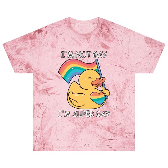 Super Gay Rubber Duck Funny LGBT Gay Pride Rainbow Blast T Shirts