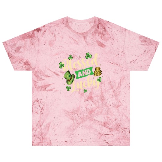 Blessed And Lucky Irish Pride St. Patricks Day Blast T Shirts