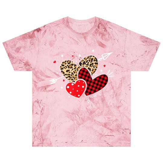 Artistic Colorful Pattern Arrow Hearts Day Valenti Blast T Shirts