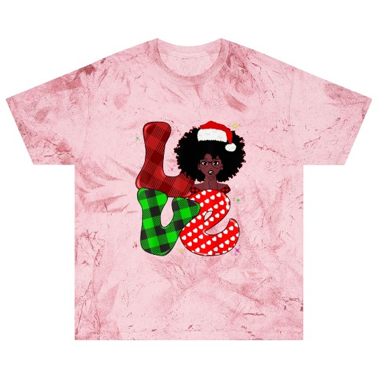 Black African Girl American Melanin Christmas Sant Blast T Shirts