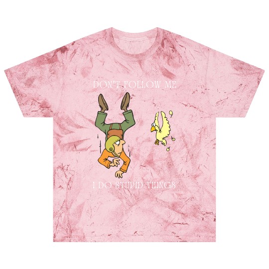 Don't Follow Me I Do Stupid Things Sky Diving Blast T Shirts