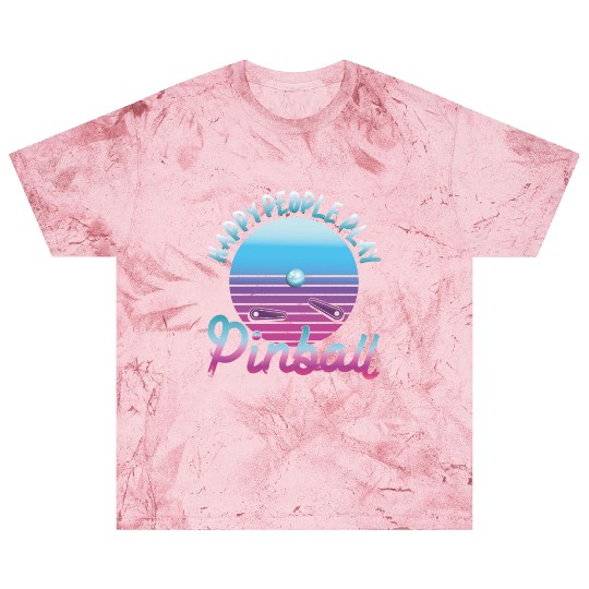 Happy People Play Pinball Retro 80s Blast T Shirts