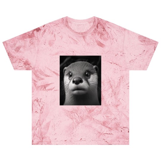 Fashionable Otter Design Cool Sea Otter With Blue Blast T Shirts