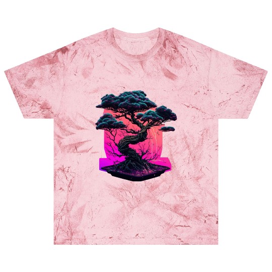 Synthwave Bonsai Tree Blast T Shirts