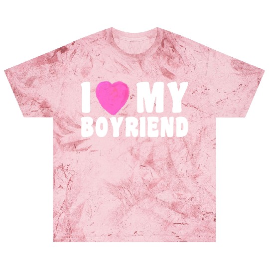 Forever and Always I Love My Boyfriend pink heart Blast T Shirts